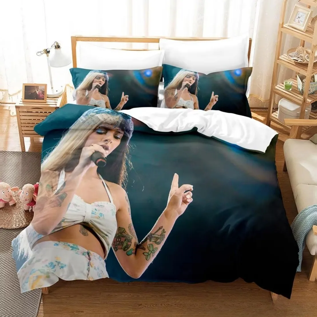 Singers M-Melanie Martinez Bedding Set Pillowcase 3D Print Dollhouse album Duvet Cover Boys Girls Adults Gifts