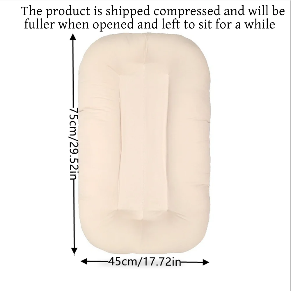 1 pack portable sleeping pad kidsren\'s pure cotton anti-collision pillow summer soft simple bed-in-bed feeding pillow