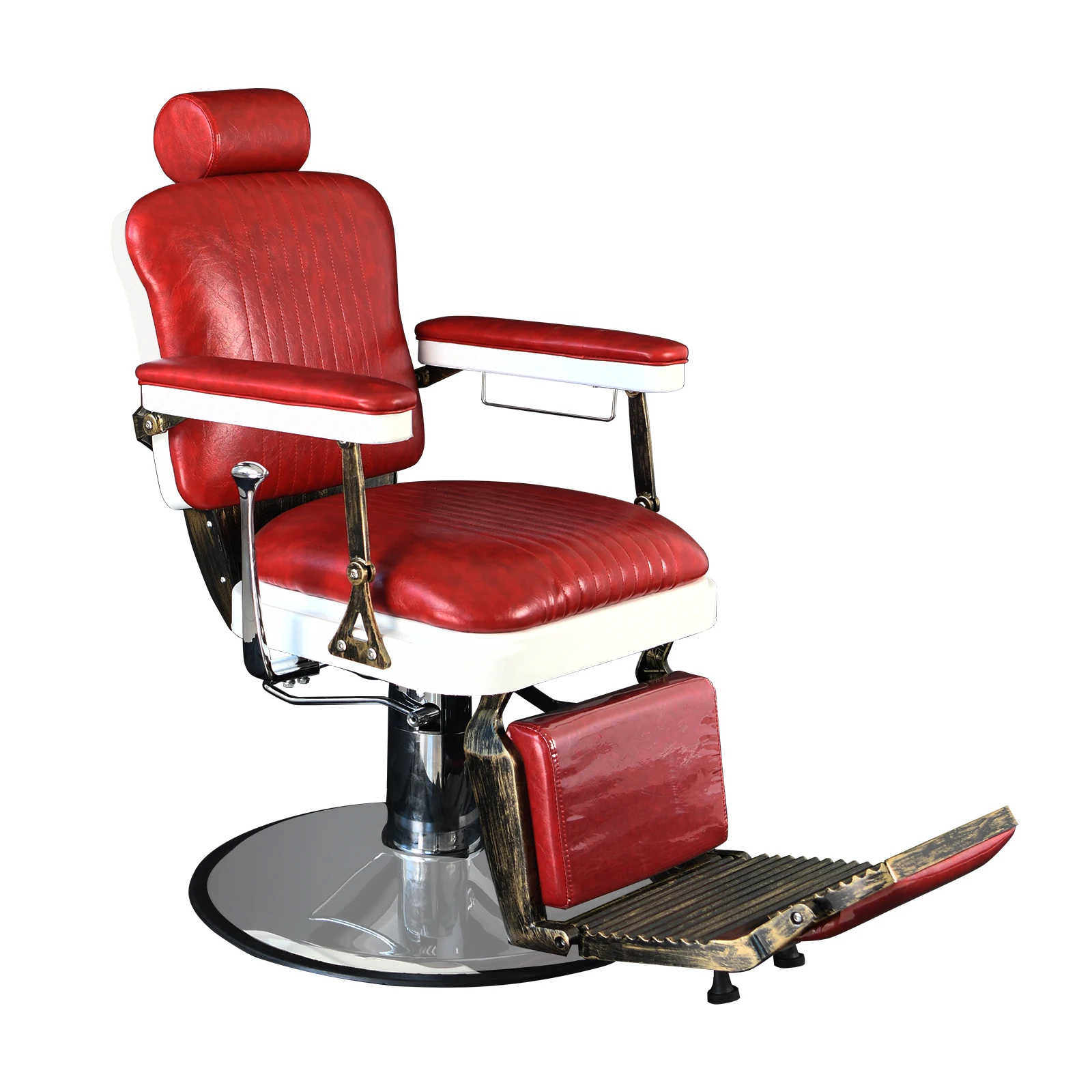 Silla de barbero de alta calidad, asiento giratorio para cortar el cabello