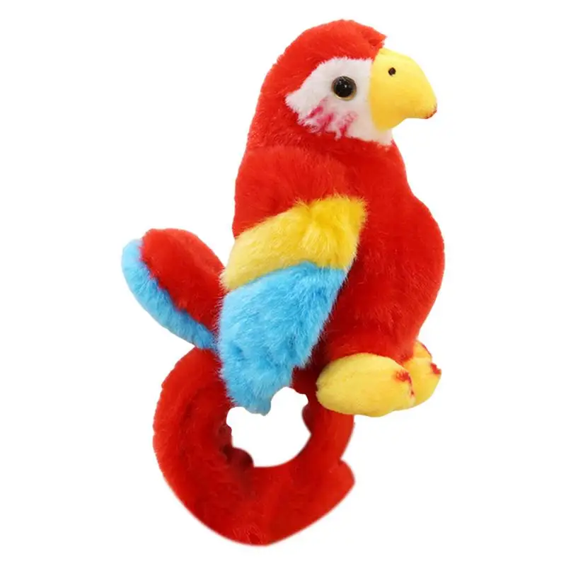 

Parrot Slap Bracelet Cute Bird Wrist Slap Band Toy Kids Toys Wristband Slap Bracelet Toy Snap Bracelet For Boys Girls