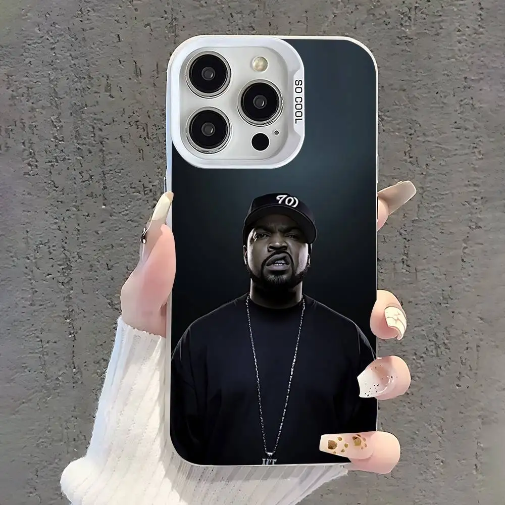 حافظة هاتف المدرسة القديمة Ice C-Cube لهاتف iPhone 17,16,15,14,13,12,11,Pro,XS,Max,Plus,Mini,SE غطاء مقاوم للصدمات من الحلوى البيضاء غير اللامعة
