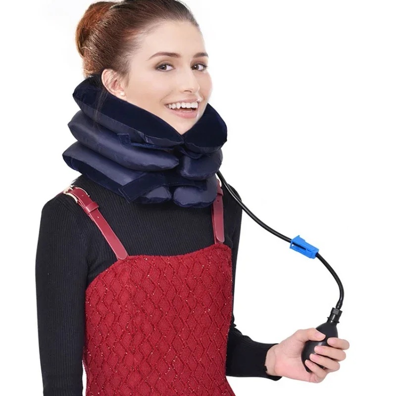 

Cervical Neck Traction Medical Correction Device Cervical Support Posture Corrector Neck Stretcher Relaxation Inflatable Collar