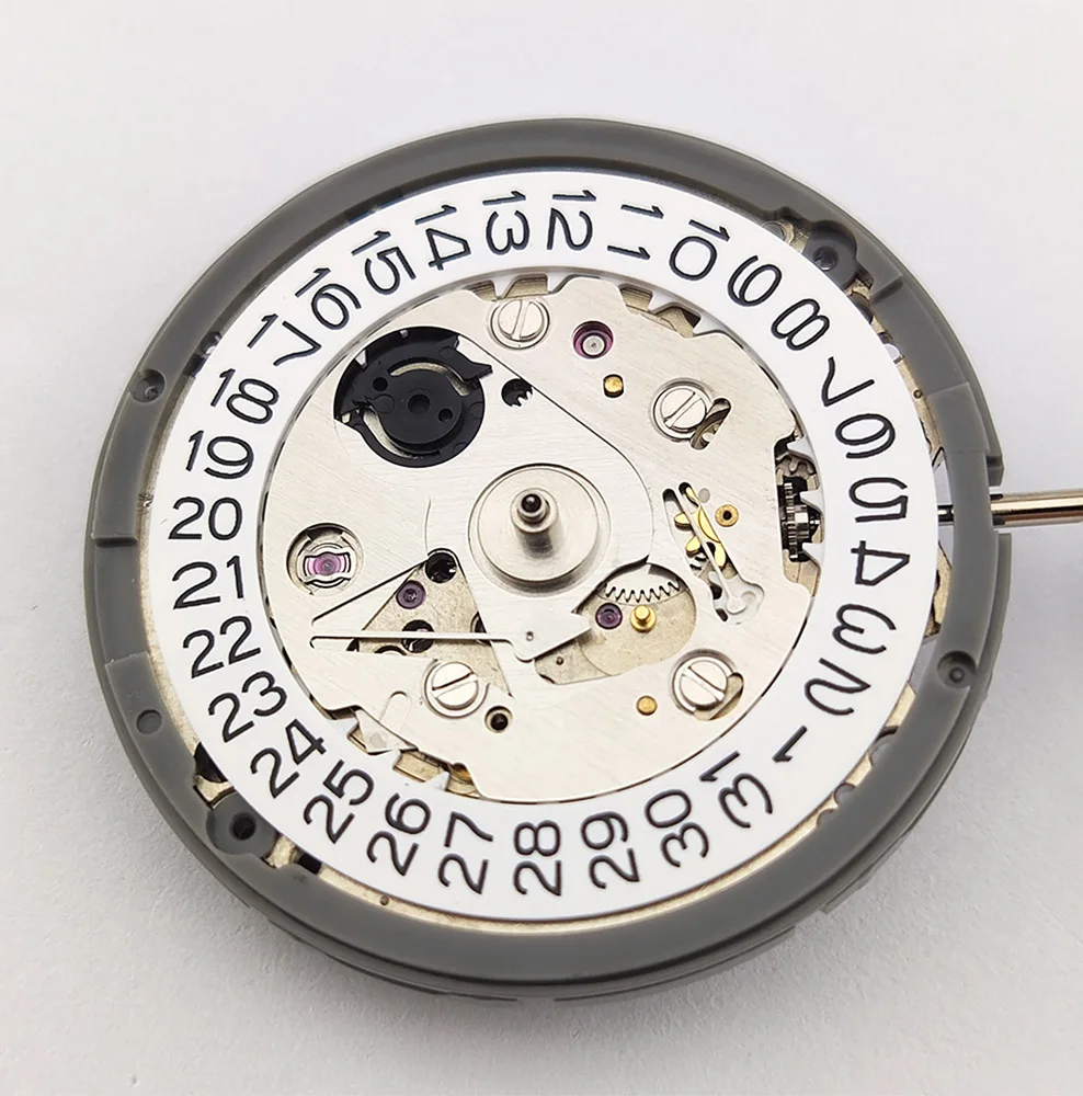 NH35 Mechanical Movement 9 o'clock Crown White Date Automatic Watch Movt Replace Kit High Accuracy Japan Original NH35 Movement