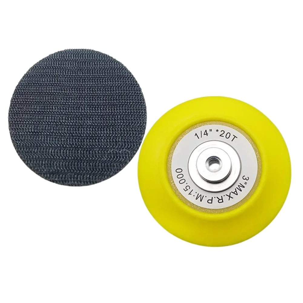 Brand New Sanding Pads 3 Inch 75mm Polishing Disc 6.35mm Shank Abrasive Tool Backing Pads For Pneumatic Sander