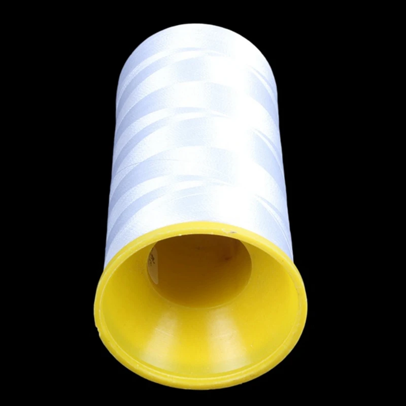 3 Pack White Stronger 5000M Cones Bobbin Thread Filament Polyester for Embroidery Machine 135g/Roll