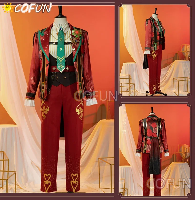 COFUN [Customized] Ensemble Stars 2 Trickstar Hidaka Hokuto/Akehoshi Subaru/Yuuki Makoto/Isara Mao Cosplay Costume Suit Gorgeous