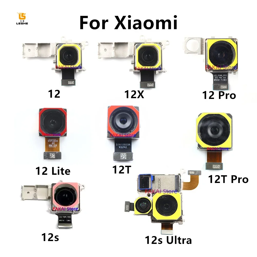 

For Xiaomi 12 12X 12 Pro Lite Big Back Camera 12S Ultra MI12 Mi 12T Rear Wide Main Facing Camera Module
