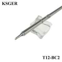 KSGER T12-C1 C08 C4 BC1 BC2 BC3 BCF1 BCF2 Electric Soldering Iron Tips Series Welding Tools 24V 70W DIY Solder Station 50-500℃