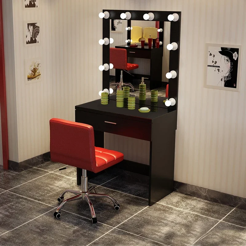 Photo studio dressing table with light, professional dressing table, bedroom make-up table, beauty salon dedicated bedroom