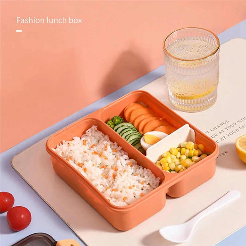 ABRS-fiambrera contenedor de alimentos separado a prueba de fugas para calefacción por microondas oficina/escuela/senderismo Bento Box