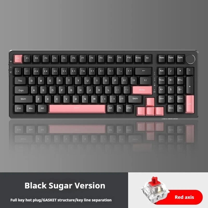 Ajazz Ak992 Valorant Customized Mechanical Keyboard Wireless Mechanical Keyboard Black Game Keyboard E-Sports Game Bluetooth