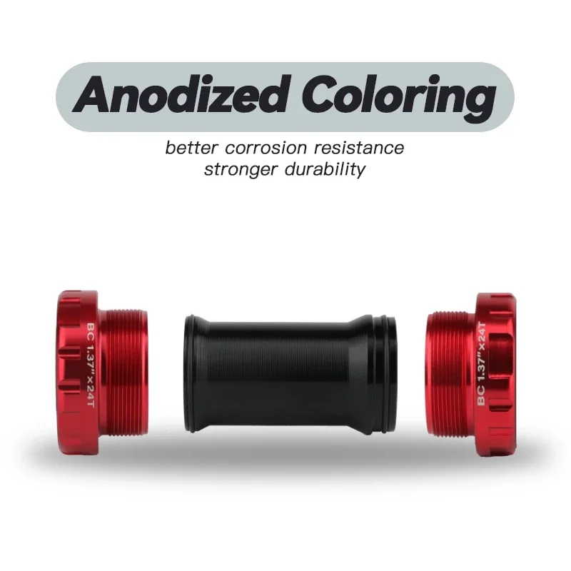 

HASSNS M68 BSA Threaded Bottom Bracket 68/73mm HollowTech II Aluminum BB for MTB Road Bike