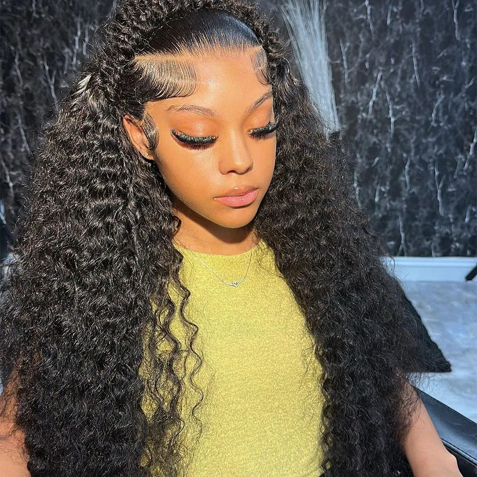 

Curly Human Hair Wig 13x4 Lace Front wigs Deep Wave Frontal Wig Hd Lace Wig 13x6 100%Accessories For Women Preplucked