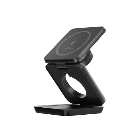Carregador Sem Fio Magnético 3 em 1 Dobrável 25W, Estação Portátil com MagSafe para iPhone Apple Watch AirPods, carregador portá