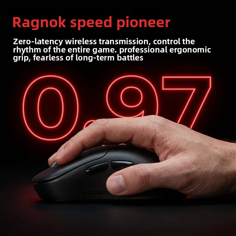 RAGNOK XUAN MOUSE PAW3950 Wireless 8K Return Rate Magnetic Charging Lightweight Ergonomics Low Latency Gaming Mouse