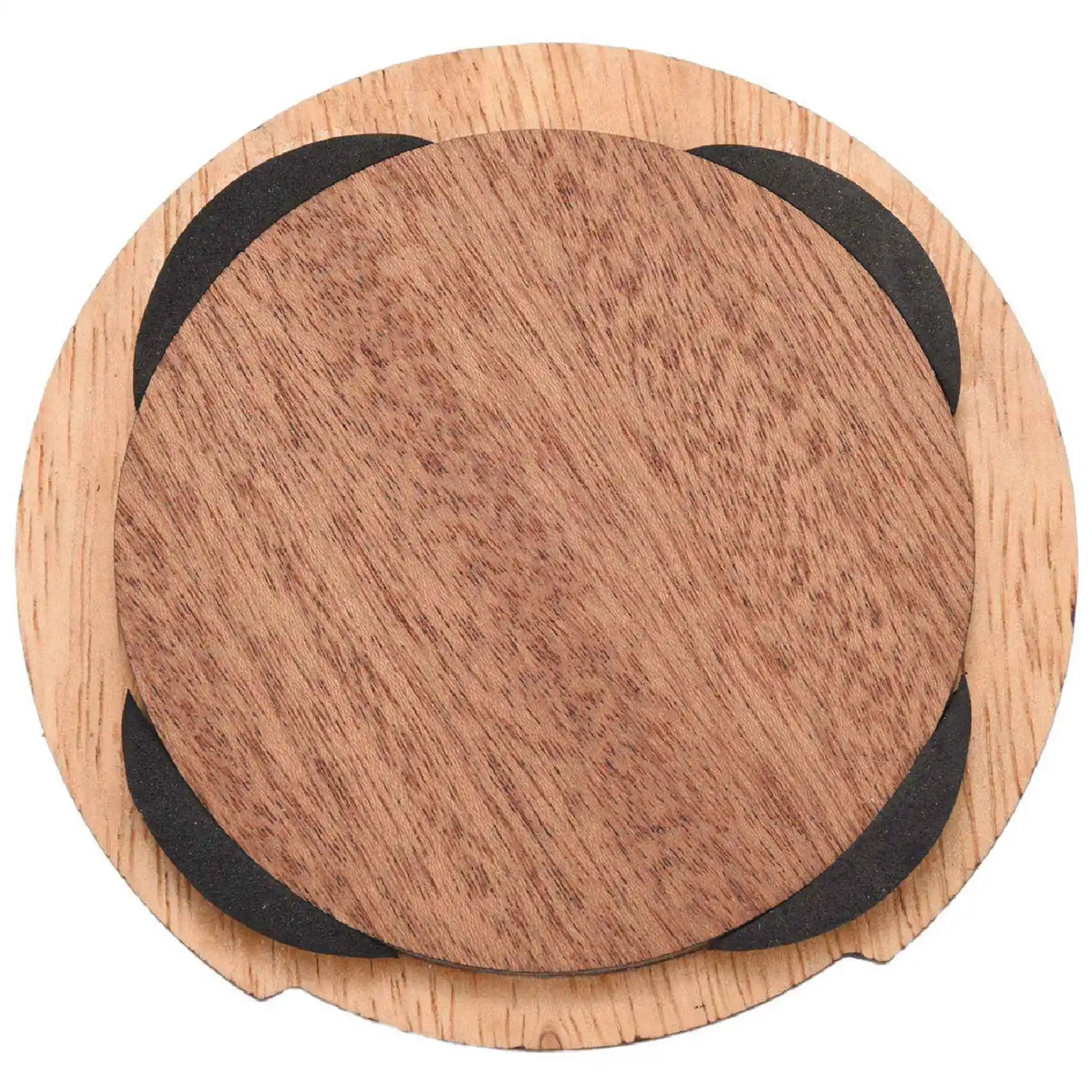 XSXS-2X Guitar Wooden Soundhole Sound Hole Cover Block Feedback Buffer Mahogany Wood For EQ Acoustic Folk Guitars NO.7