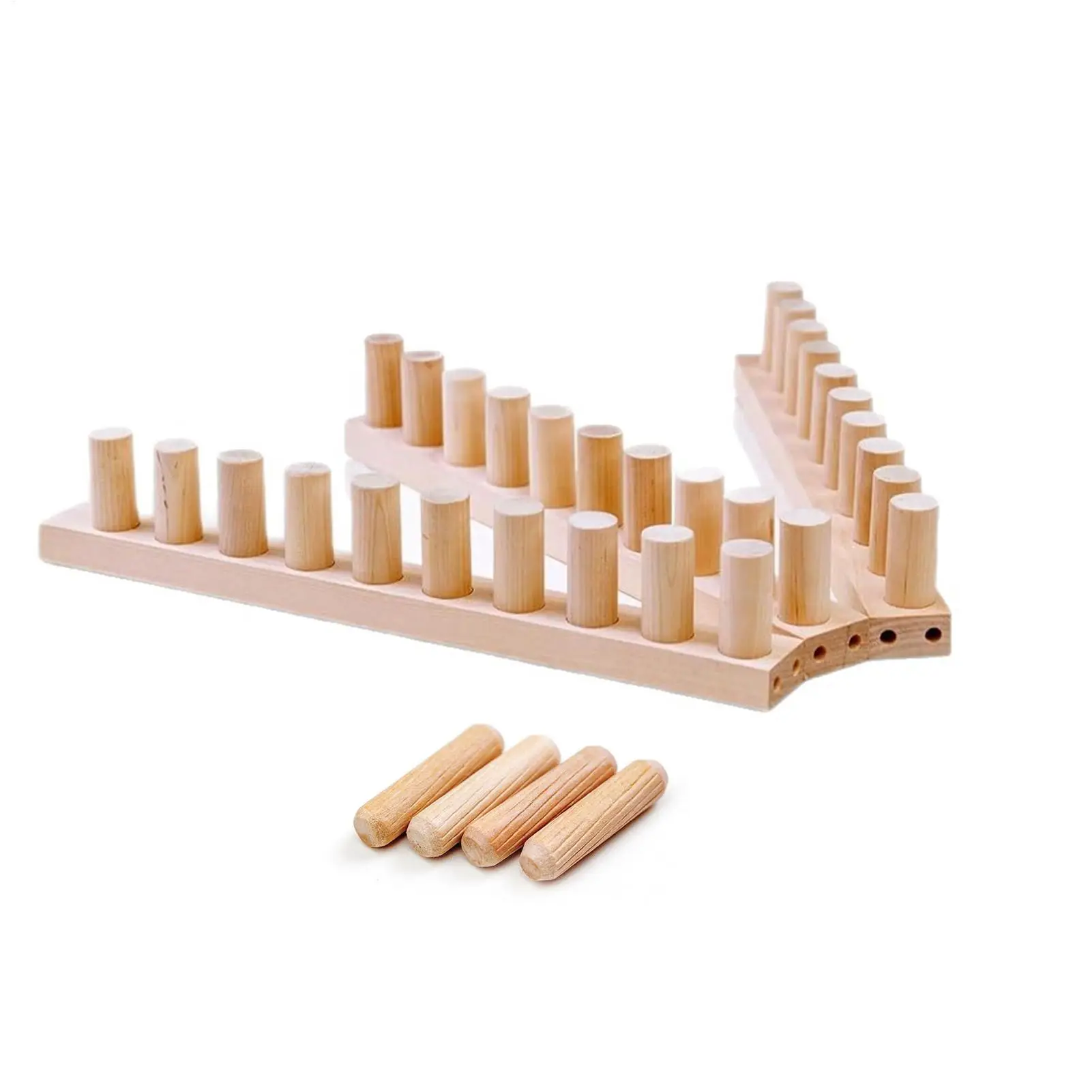 

Деревянный ткацкий станок с регулируемой рамой, набор для ручного вязания для начинающих, набор для рукоделия из пряжи для самостоятельного изготовления пледов, набор для вязания толстых пледов, подарок на Рождество