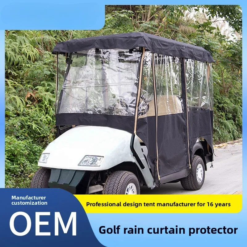 

Outdoor Golf Rain Curtain Cover Protective Cover Venue Golf Cart Transparent PVC Sunscreen Rainproof Dust-proof