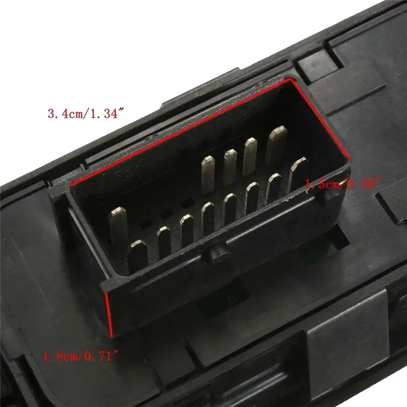 Durable-4Pcs Driver Side + Passenger Side Electric Power Window Control Switch For 207 2007-2015 6554QC 6490HQ 6554HJ