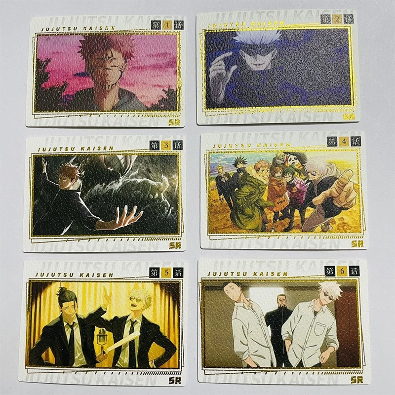 Anime Jujutsu Kaisen SR Cards Kugisaki Nobara Gojo Satoru Itadori Yuji Collection Cards Christmas Birthday Gifts Children's Toys