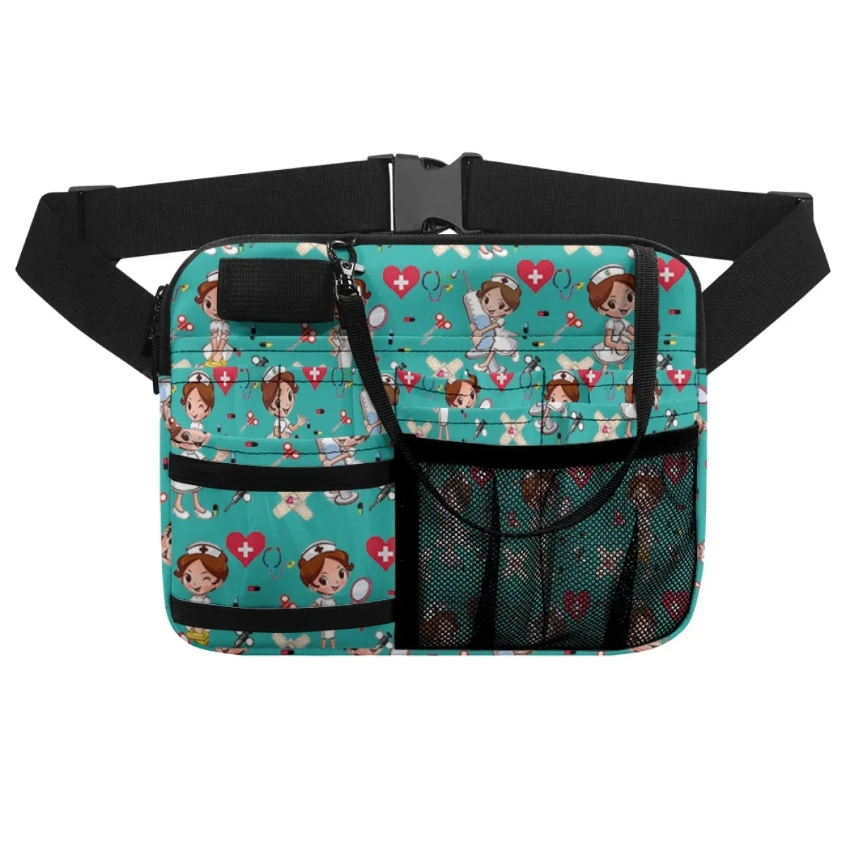 Nieuwe Draagbare Mesh Nurse Fanny Packs Multi-Pocket Drug Medisch Gereedschap Opbergriem Tassen Praktische Heuptassen Verpleegsteraccessoires Cadeau