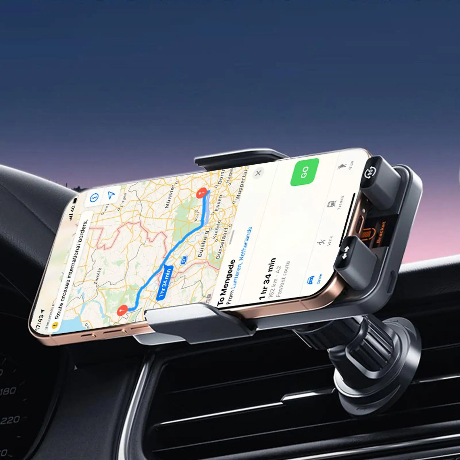 

Беспроводное зарядное устройство для автомобиля 15 Вт, быстрая зарядка, крепление на воздуховод, автоматический зажим, держатель для телефона с управлением музыкой и потоковой передачей видео, для повседневного использования