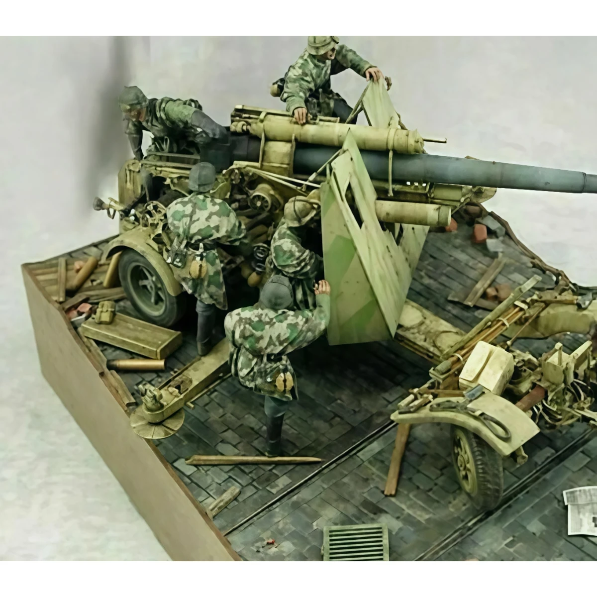 

1/35 resin unpainted model kit, WWII German artillery regiment (5 men without guns, unassembled and unpainted GK