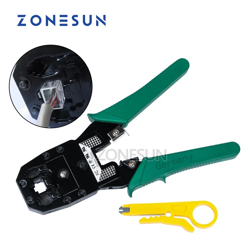 

ZONESUN TOOL 3 in 1 self Adjustable Automatic Cable Wire Stripper Crimping Plier Crimper Terminal Cutter Tool
