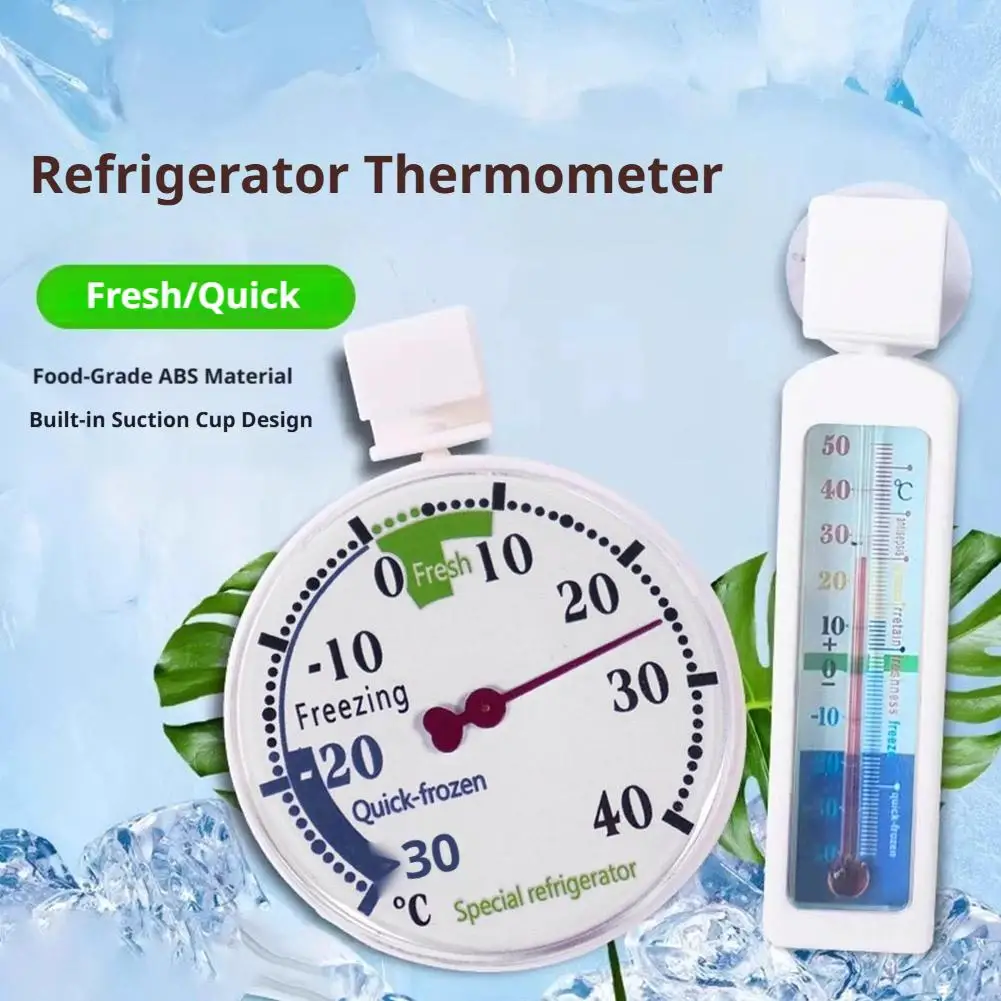 Refrigerator Temperature Monitor High Accuracy Thermometer Easy Read Large Display for Home Freezer Cooler Use