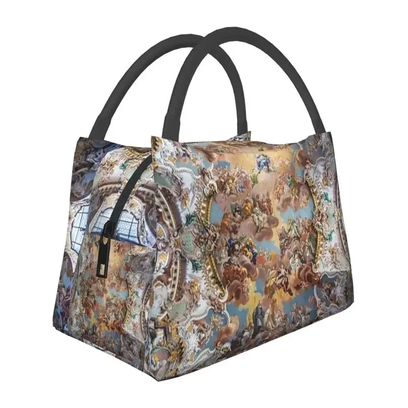 Assumption Of Mary Portable Lunch Box Leakproof Wilhering Abbey Church Ceiling Mural Thermal Cooler Food Insulated Lunch Bag