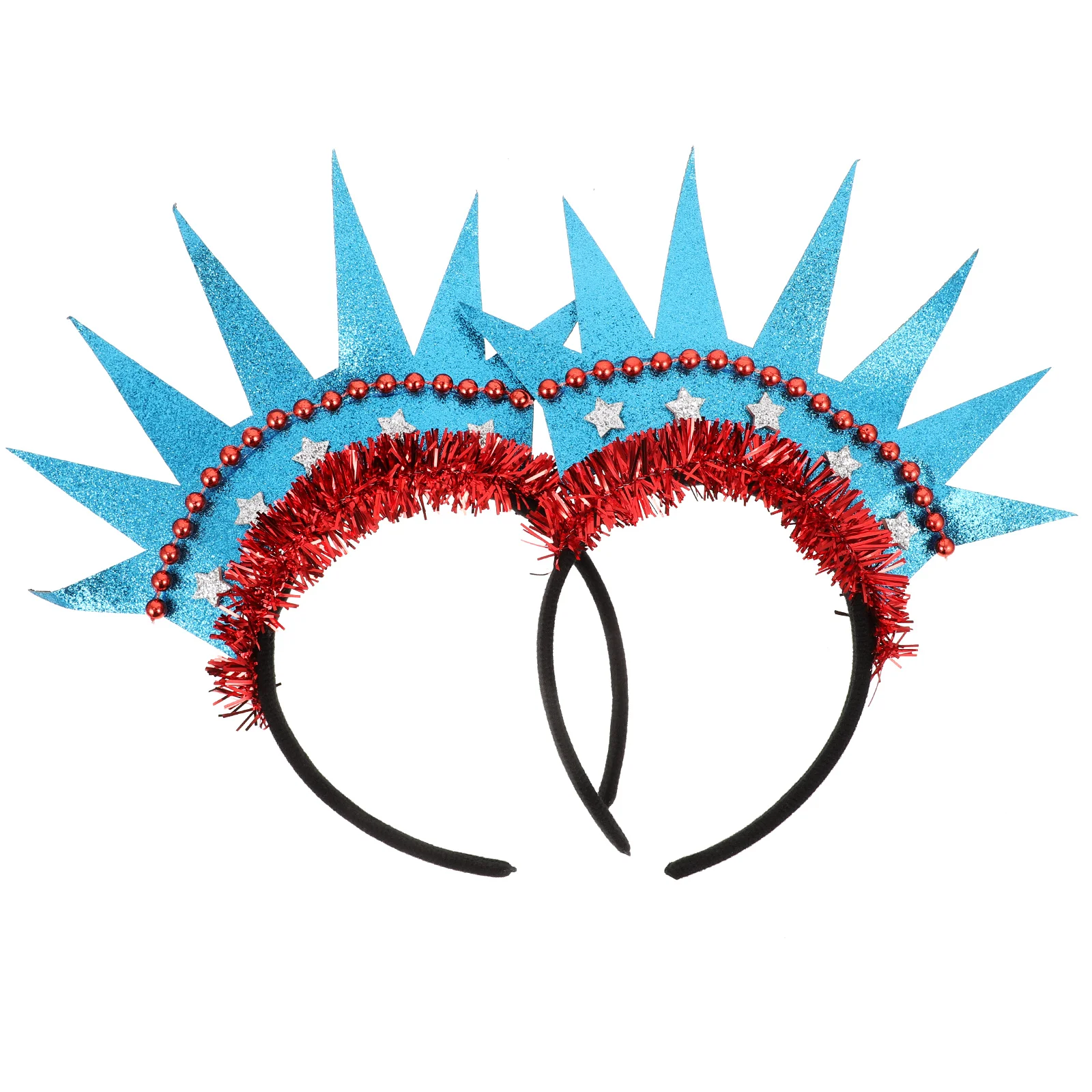 

2 Pcs Gift for Friends Hair Accessories Party Headdress Independence Day Flash Headwear Hoop