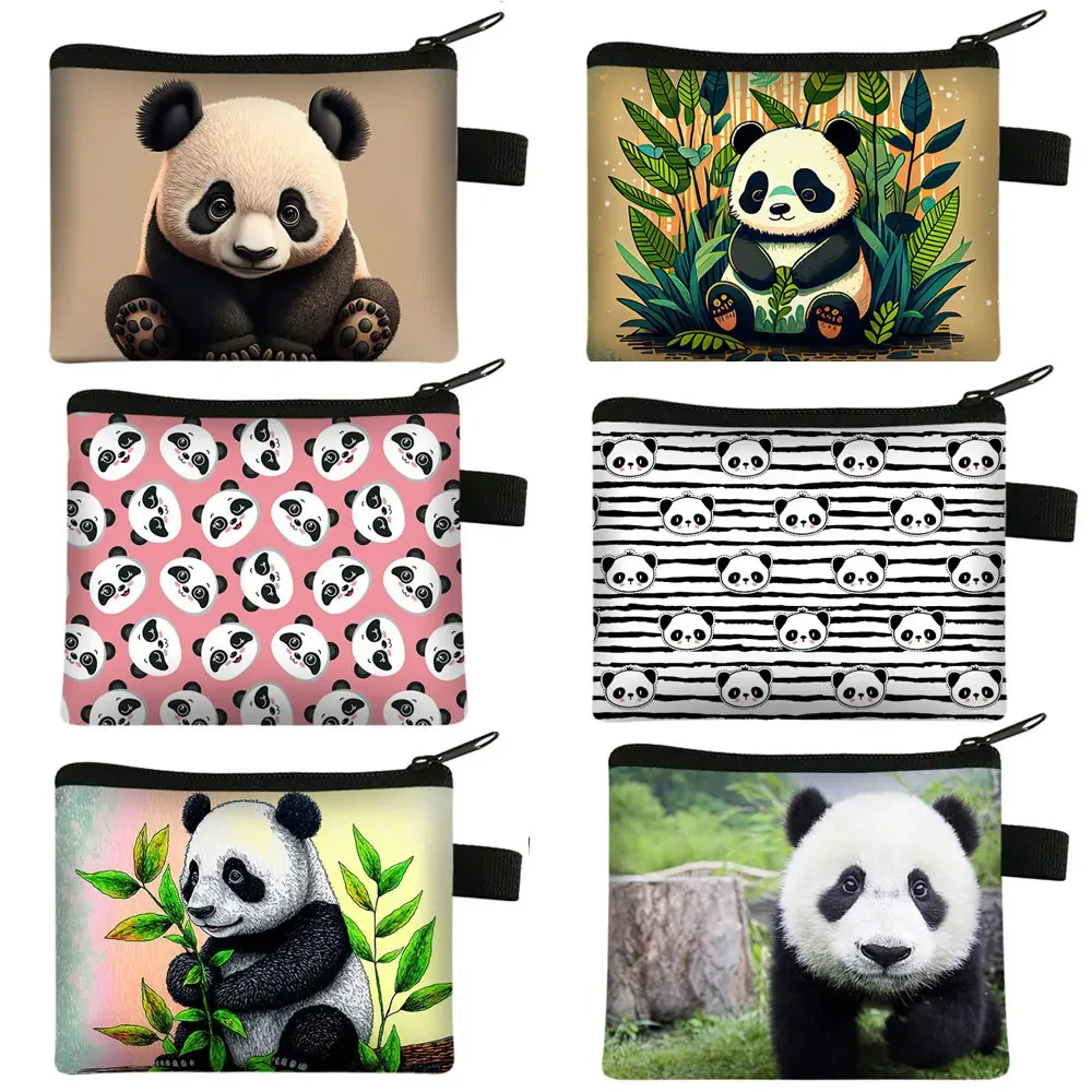 Kawaii Animal Panda Coin Purses Cute Girls Wallet Women Credit Card Holder Lipstick Organizers Money Bag Kids Coin Bags