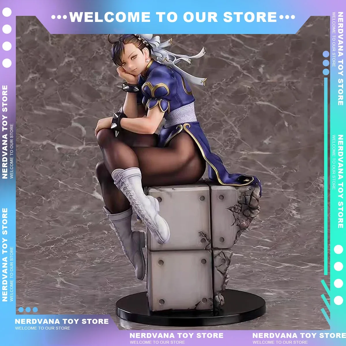 In Stock Street Fighter Anime Figure Chun Li Figurin SF Chun Li Statue Pvc GK Statue Model Collection Doll Ornament Desk Gifts