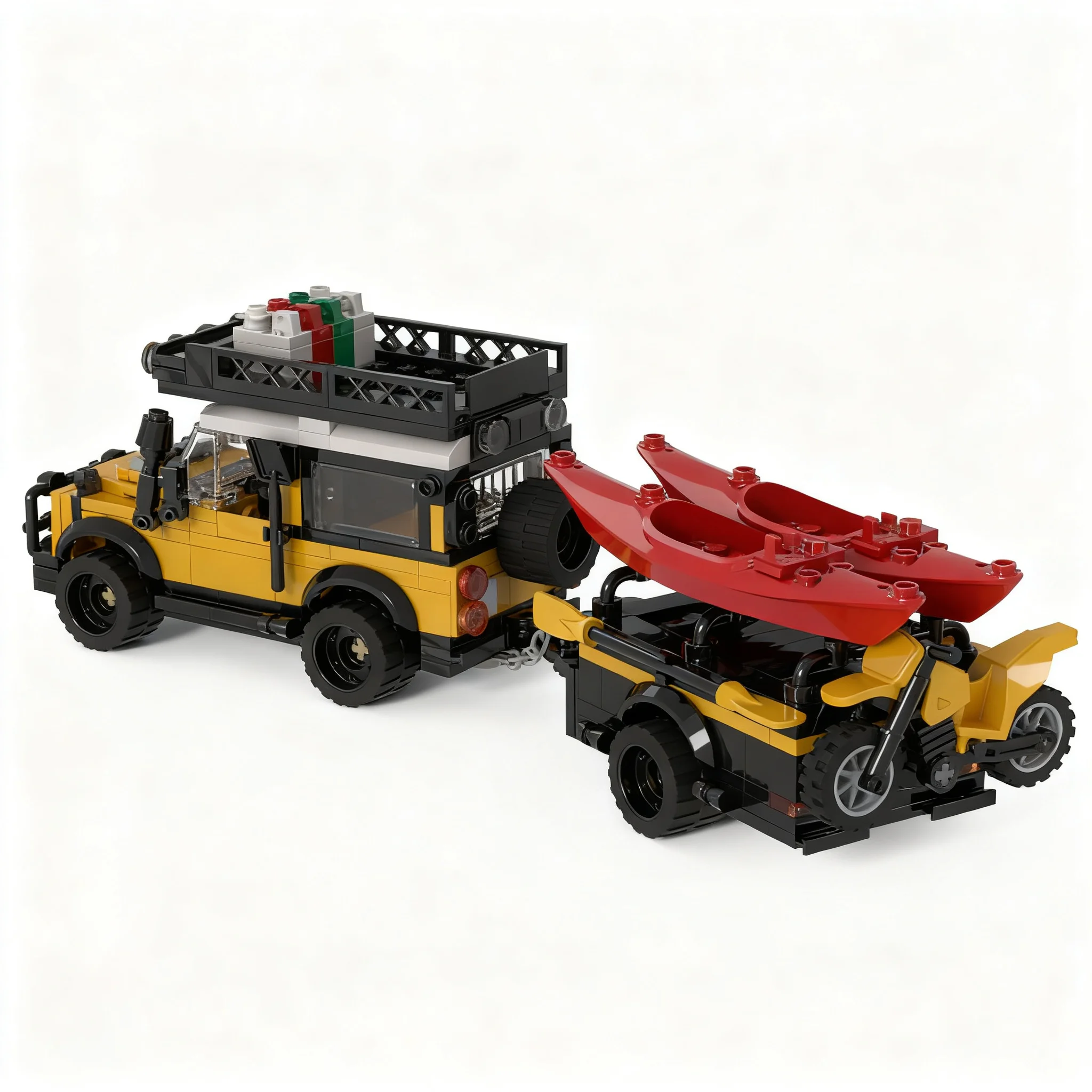 377pcs MOC City Off-Road Defender Model Building Blocks Christmas Gift Toy Architecture Birthday Idea Assemble Craft Display