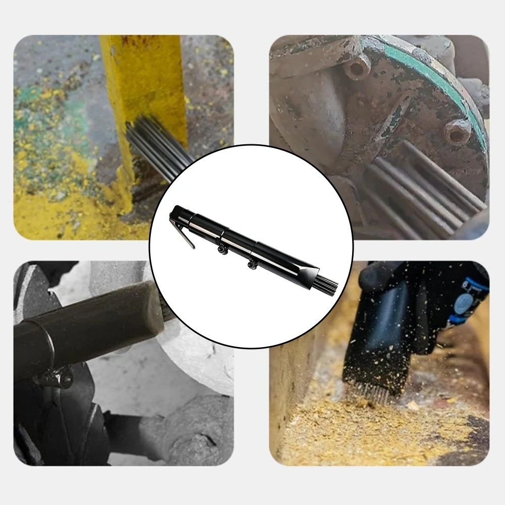Heavy Duty Pneumatic Rust Removal Tool 19-Needle Scaler For Welding Slag And Paint Household  Air Tools