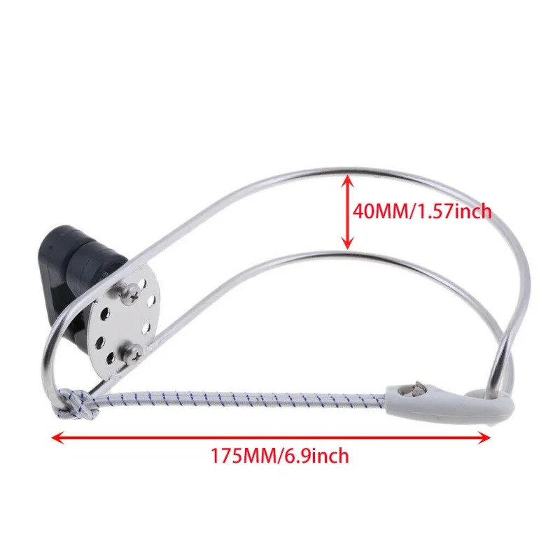 ISURE MARINE Stainless Steel Horseshoe Shaped Pipe Clamp Life-Saving Equipment Lifebuoy Bracket Yacht Hardware Accessories