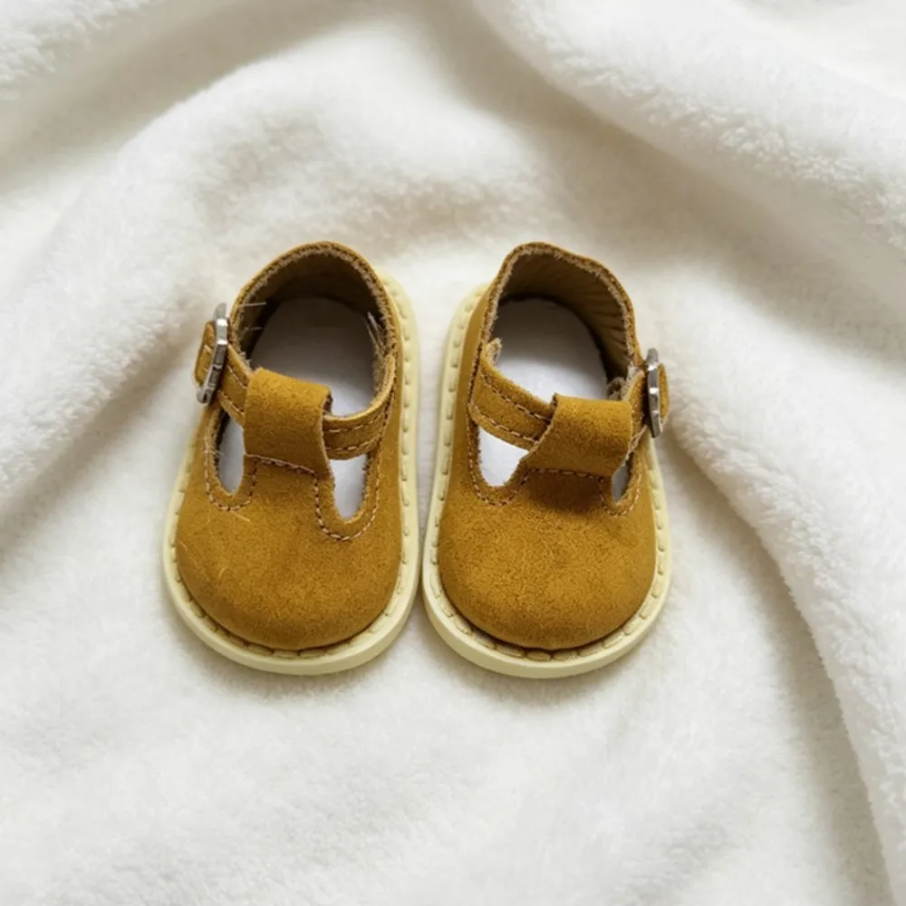 Various Style Flat Doll Shoes For 24cm Potato Doll Multi-color Lace Zipper T-strap Casual Doll Outfit Decor Small Accessory