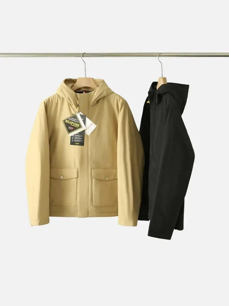 

Зимняя утепленная хлопковая куртка для мужчин: повседневная, с капюшоном, теплая, модная, цветная, в стиле рабочей одежды, молодежная, городская, стильная