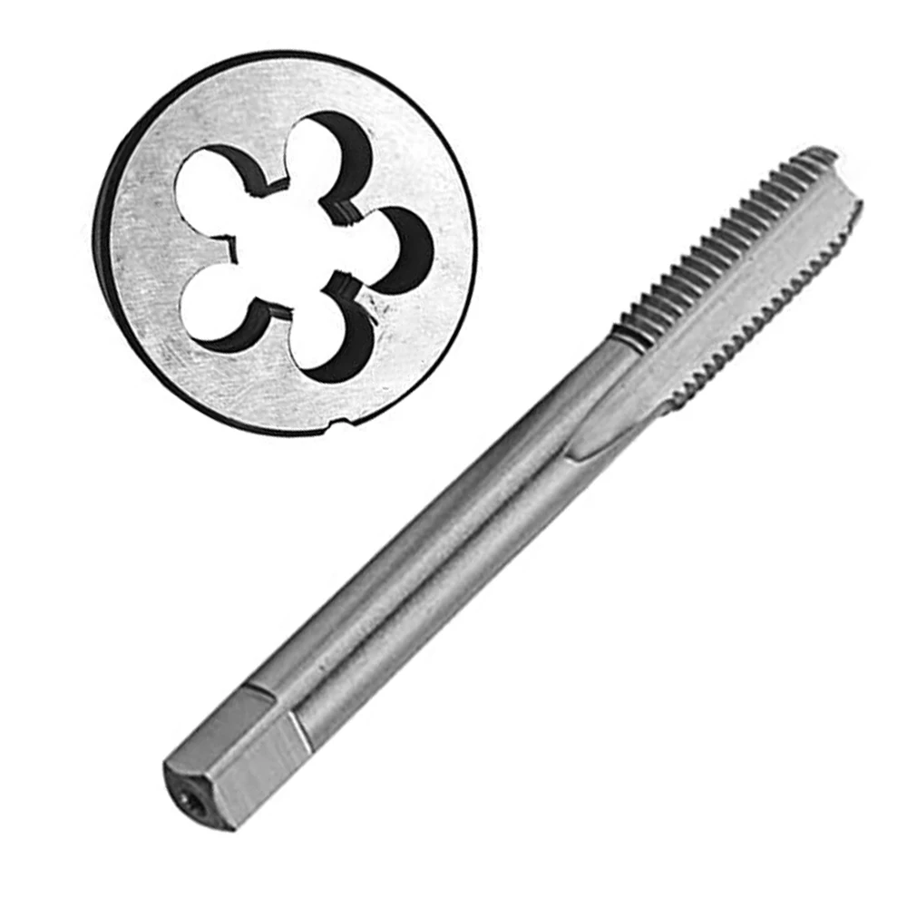 HUAZHICHUN 1PC 3/8-20UN Tap + 1PC 3/8-20UN Die HSS Tap and Die Set Right Hand Tap