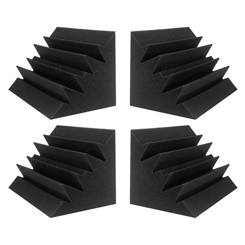 16 Pack Acoustic Panels Soundproofing Foam Acoustic Tiles Studio Foam Sound Wedges 12 X 12 X 24 Cm