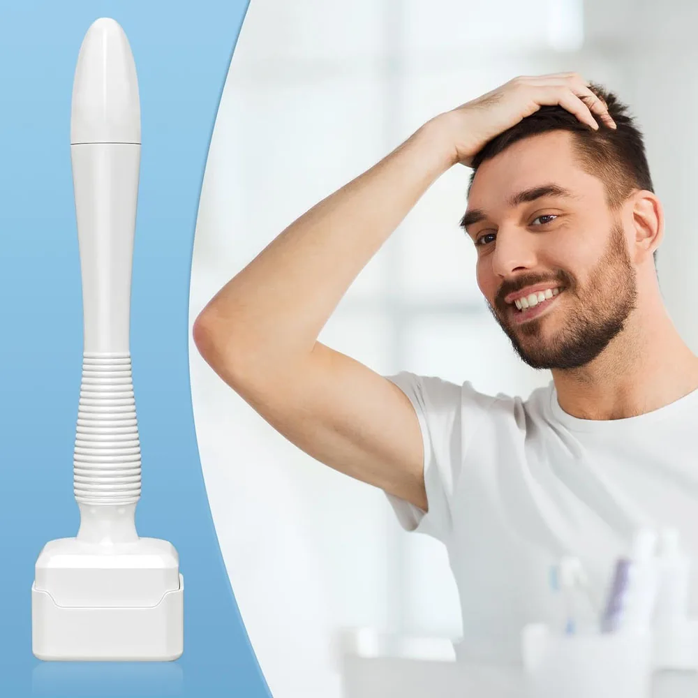 Sello Derma ajustable, microagujas de 140A para el cuidado del cuerpo y la cara, crecimiento de la barba y el cabello, sistema rodante Derma para uso doméstico