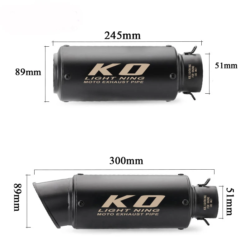 Számára cf-moto Pávián 125 XO-1 XO-2 2023 Motorbicikli Halálra fáraszt Farok Hangtompító Közép mid Láncszem Cső csöves Rozsdamentes Acél 51MM Kipufogódob