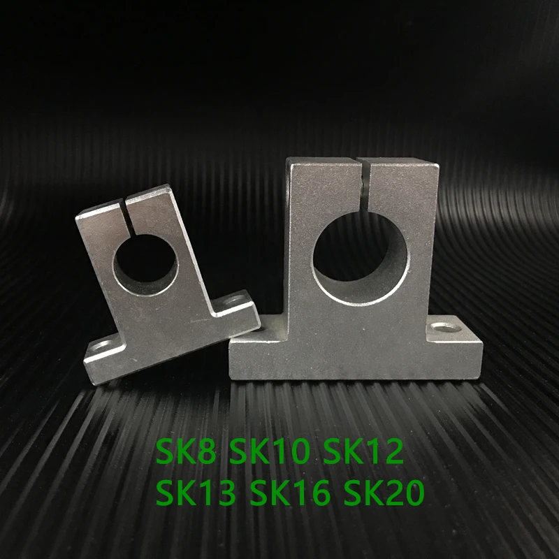 AXK  Sk8 Sk10 Sk12 Sk13 Sk16 Sk20 Linear Shaft Support Sh8a 8mm Linear Rail Shaft Support Cnc Parts