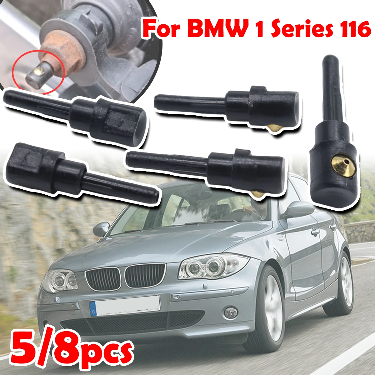 

5 / 8pcs Rear Windscreen Wiper Nozzle Washer Sprayer Jet Plastic Car Accessories For BMW 1 Series 116 Replacement 3B9955985A