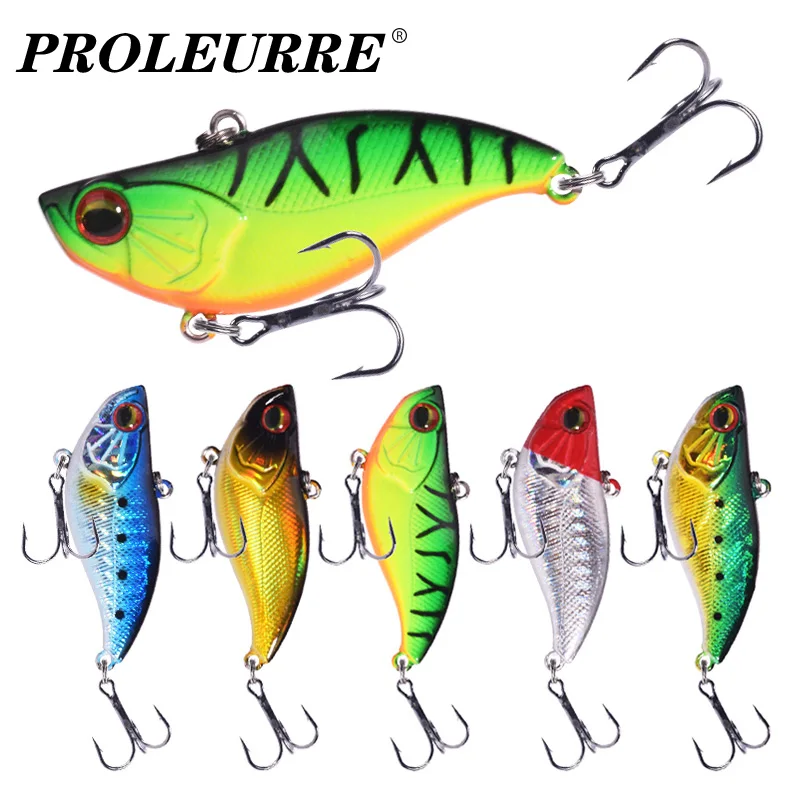 

1 Pcs Sinking Vib Fishing Lure 6cm 14g Long Shot Vibration Trolling Wobblers Artificial Plastic Bait With Hooks Fishing Tackle​