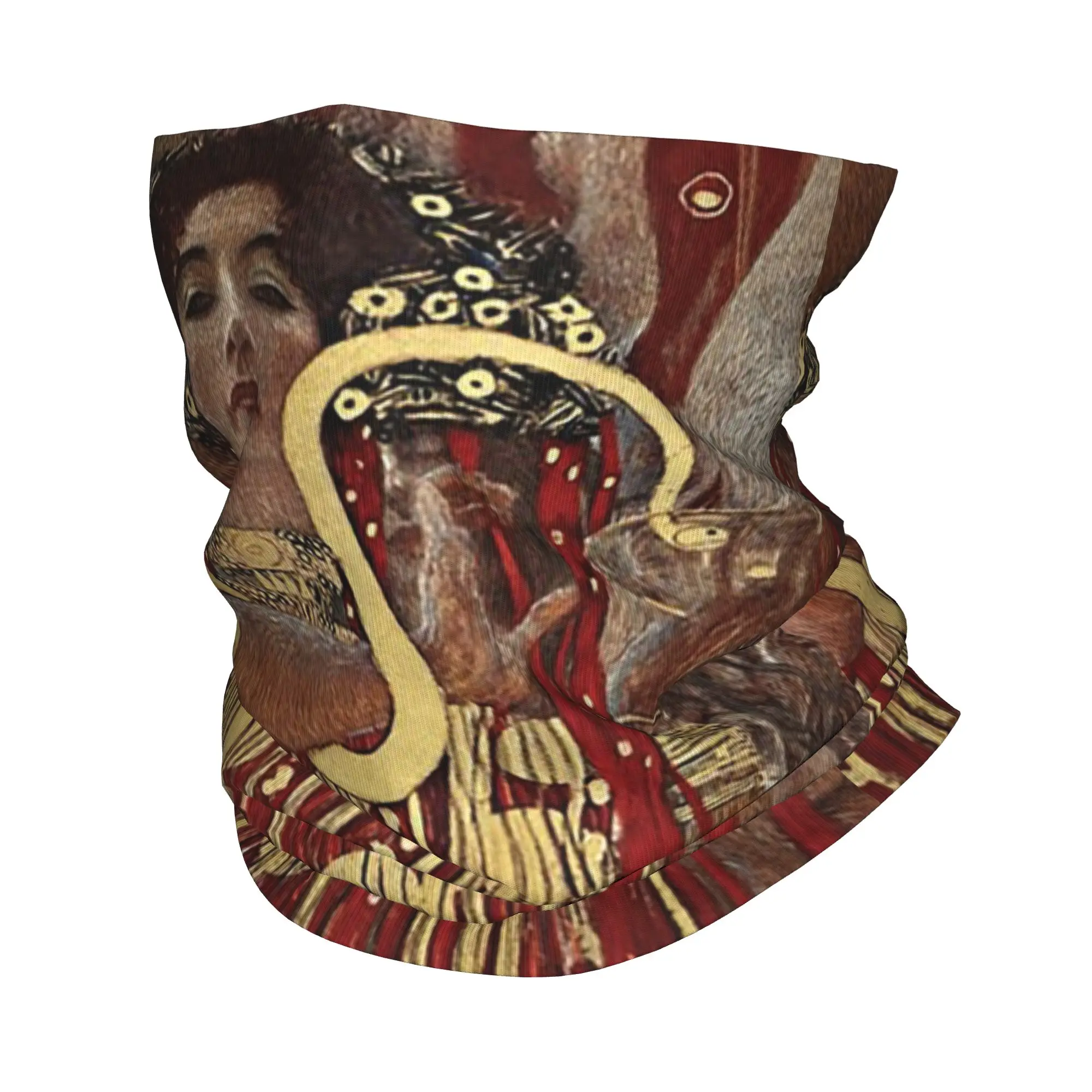 

Hygieia by Gustav Klimt Bandana Neck Gaiter Printed Magic Scarf Multifunction Headwear Hiking Fishing Unisex Adult
