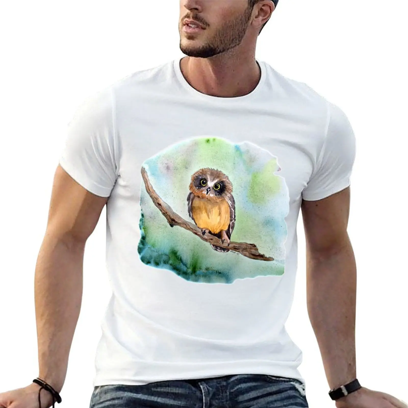 

Baby Owl T-Shirt t shirts for man graphic vintage man t shirt cotton high quality man graphic t shirt T-shirt