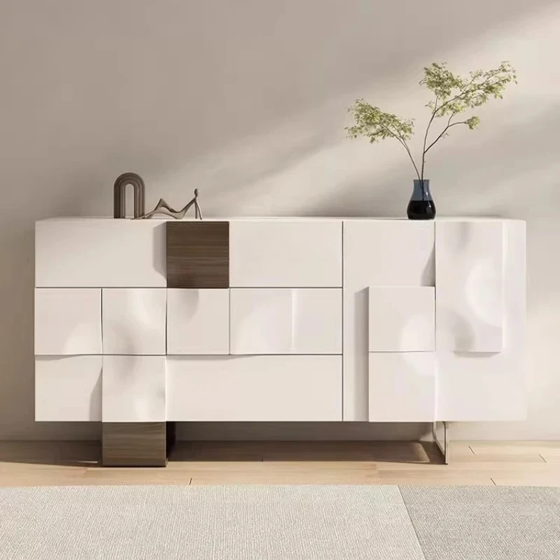 

Роскошный обеденный боковой шкаф из цельного дерева в скандинавском стиле, входной шкаф, настенное хранилище в гостиной, винный шкаф, чайный шкаф