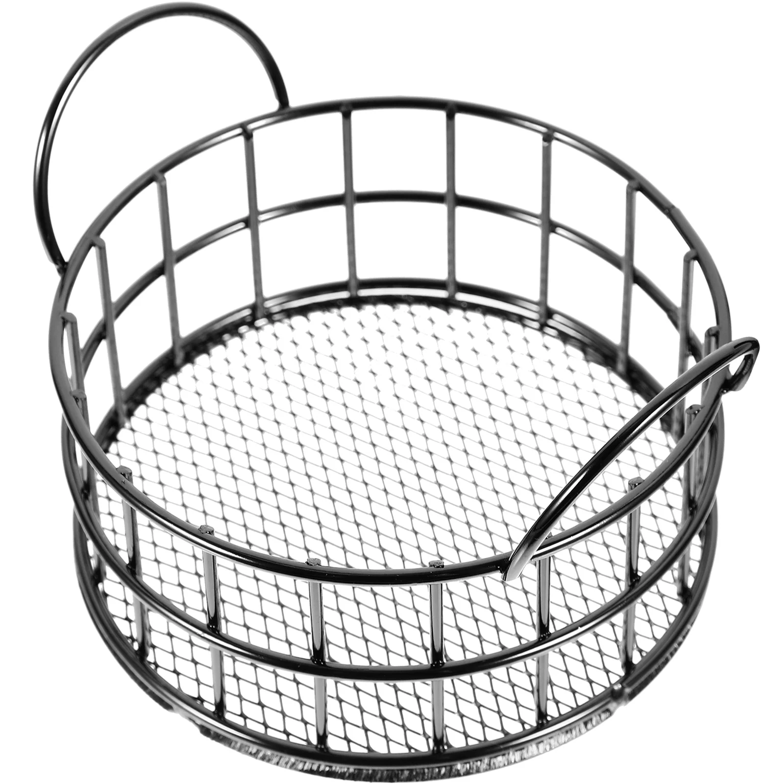 

Desk Storage Box Foldable Basket Mini for Round Supply Office Organizer Tabletop