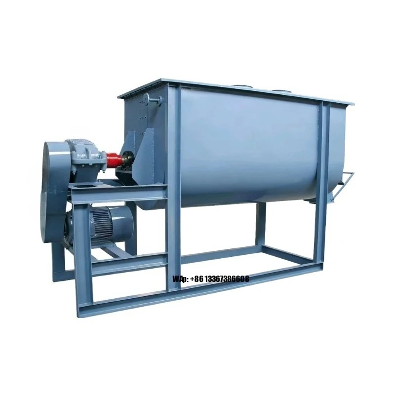 

200Kg/ingredient Horizontal fish and poultry feed mixer Horizontal feed belt mixer Feed powder mixer